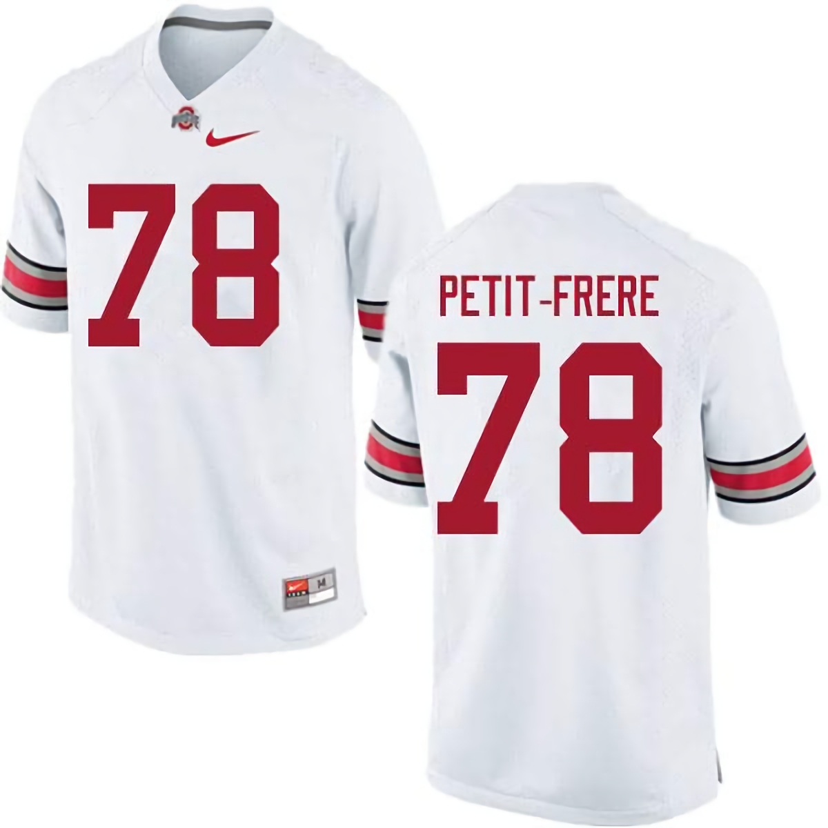 Nicholas Petit-Frere Ohio State Buckeyes Men's NCAA #78 Nike White College Stitched Football Jersey QIQ7056DS